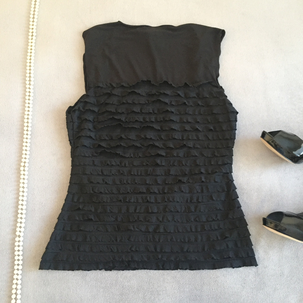 Max Studio Ruffled Top - Picture 2 of 2
